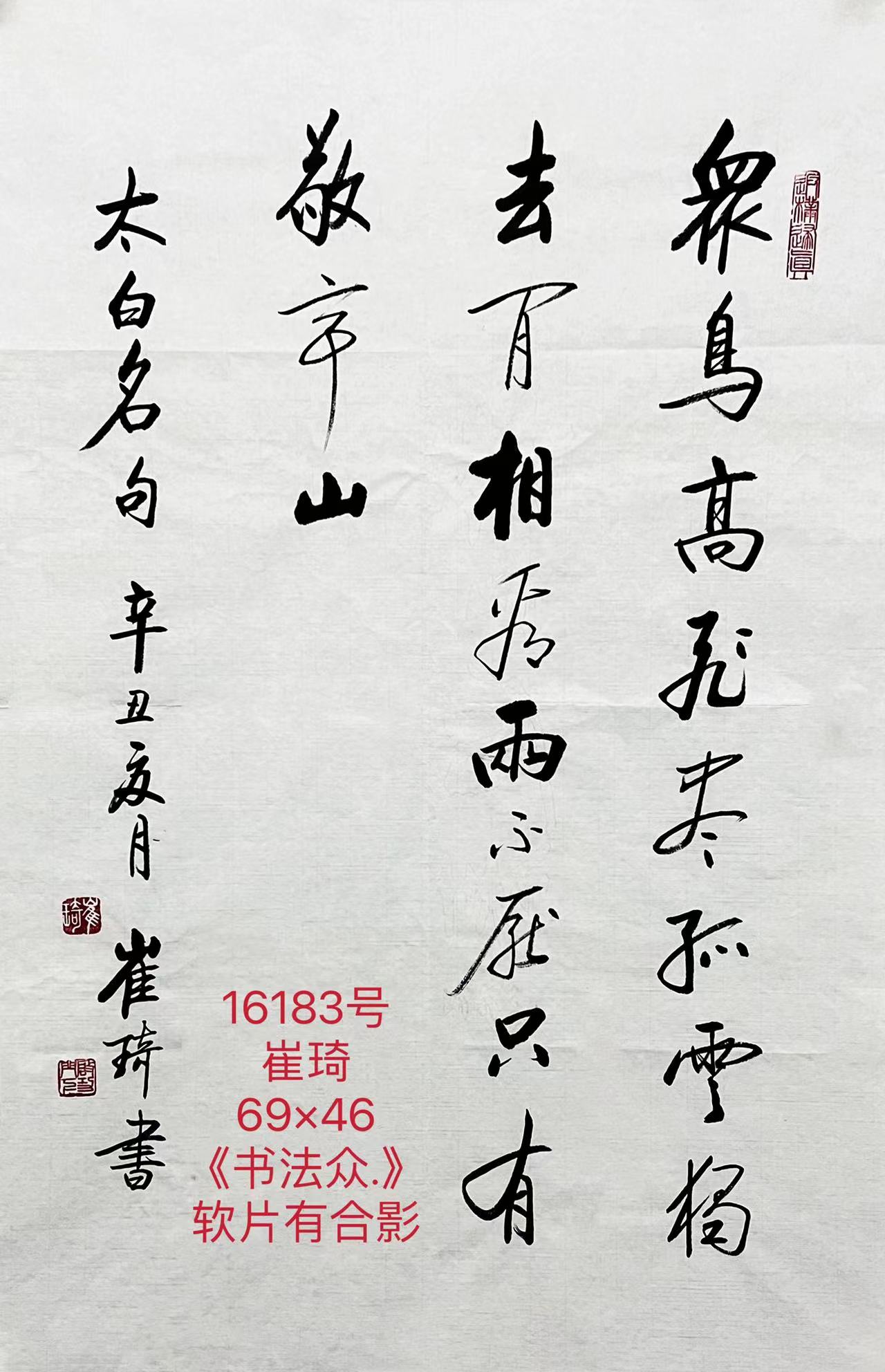 16183号崔琦《书法众.》69×46软片有合影【1000元代销20220221】【20220518有上新网站】.jpg