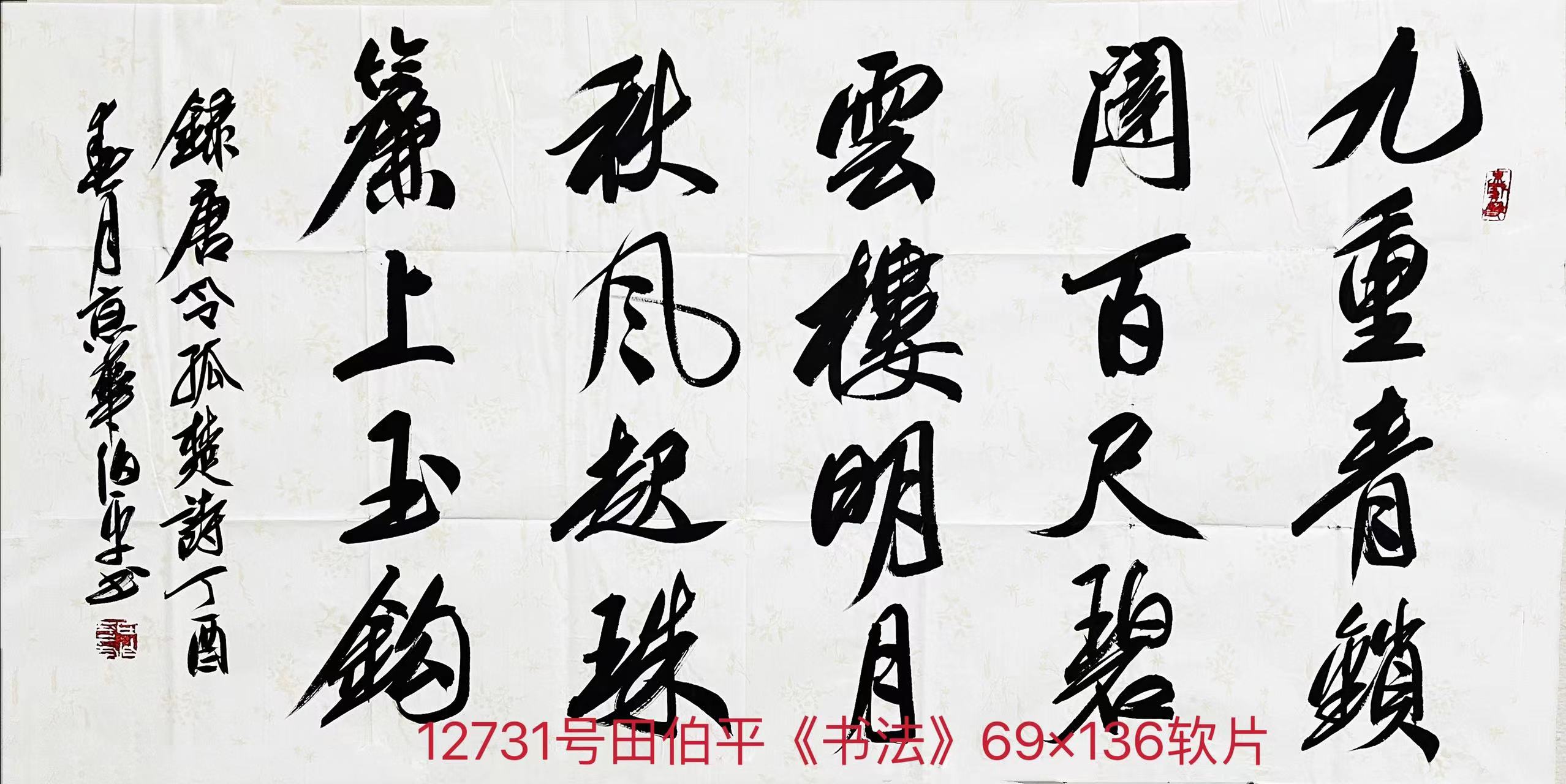 12731号田伯平《书法》69×136软片【】【20220518有上新网站】【】.jpg