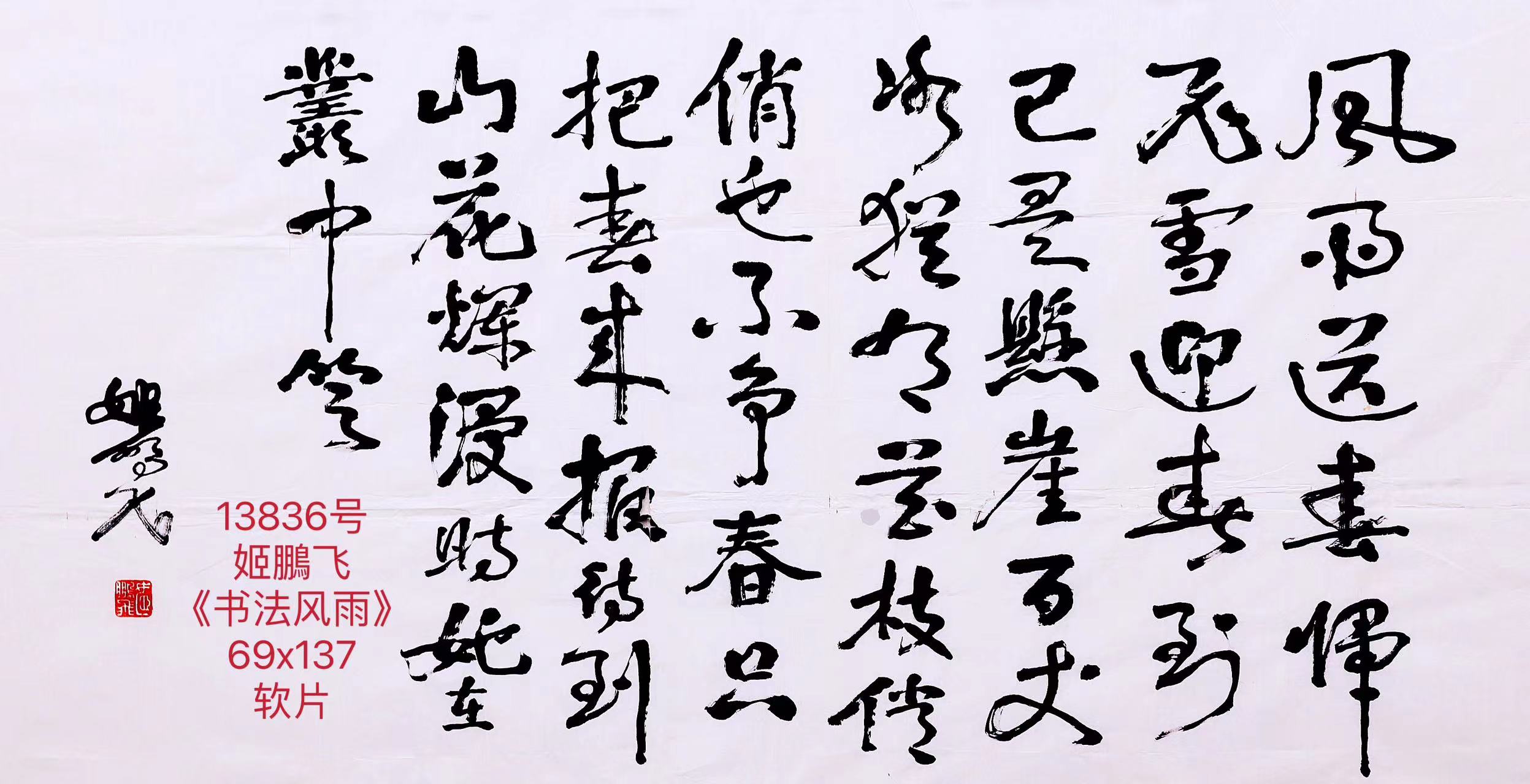 13836号姬鵬飞《书法风雨》69x137软片.jpg