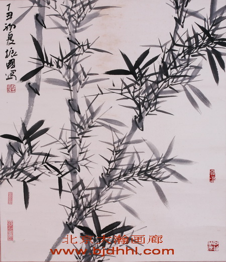 03604号程振国【气节竹】52.5x60约2.83平尺出版于燕京丹青鸟巢缘p35原装纸本镜片.jpg